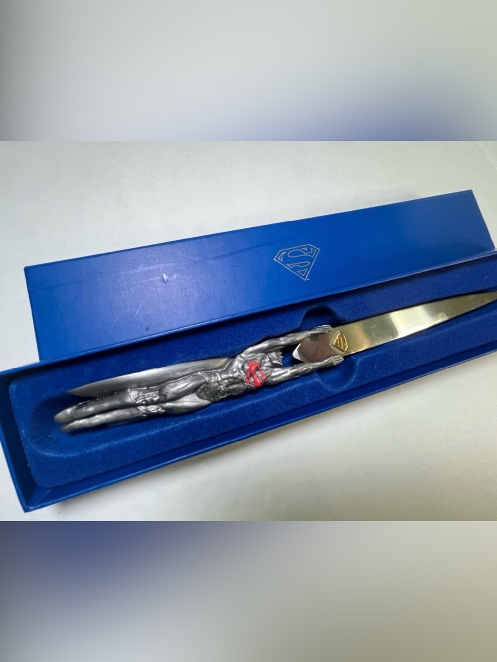 DC Comics Blue and Silver Superman Letter Opener